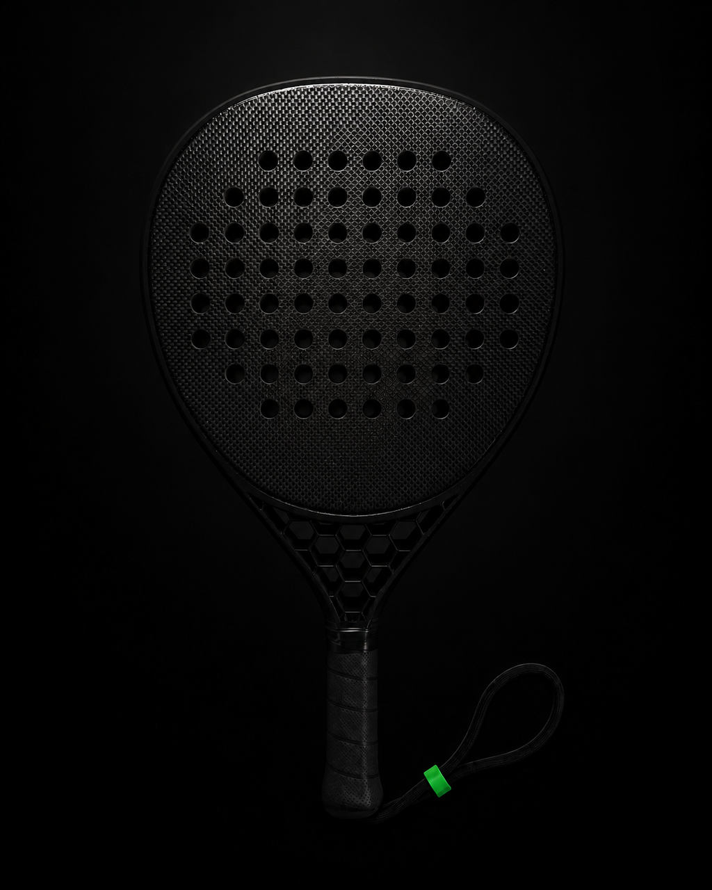 T0 Hex padel racket, front view